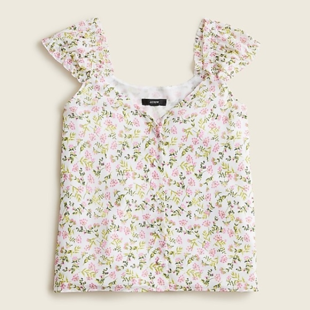 J. Crew Chiffon Top M NWT - Picture 1 of 8